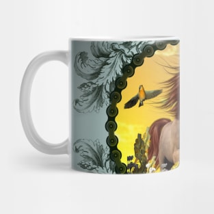 Horse with birds Mug